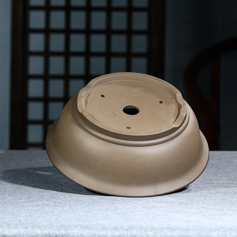 
High fired Hand Made Unglazed Ceramic Bonsai Pot 