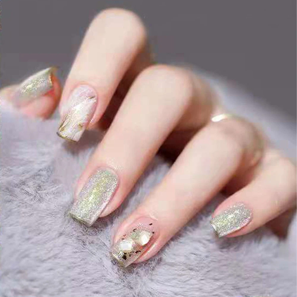 

Custom Free Freight 2021 Portable 8ml 5g Aurora Spar Cat Eye Glue Gel Nails Polish Glue, 8 colors