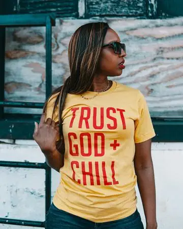 

Trust God + Chill O-Neck T-Shirt Tee