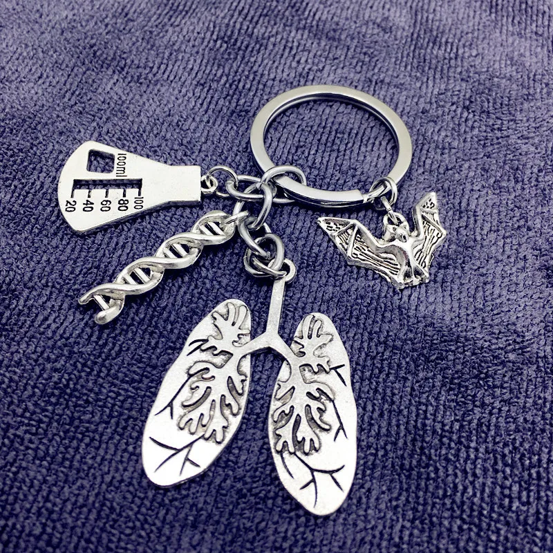 2020 Stethoscope Lung Lobe Dna Biological Rescue Medical Keychain Keyring Buy Stethoscope