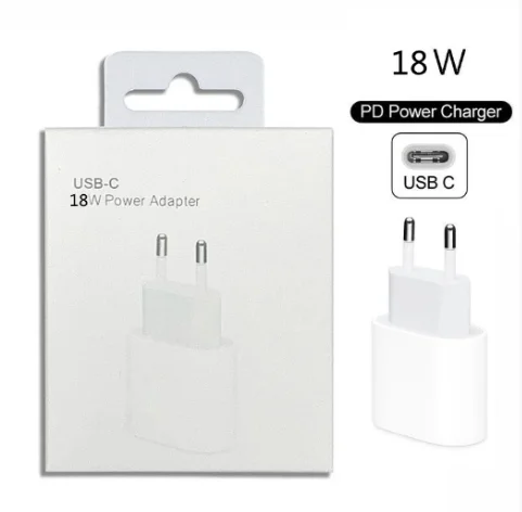 

PD Wall Charger 20W Fast Charging Type C US EU Portable Cable Charger for iphone Mobile Accessories Charger, White
