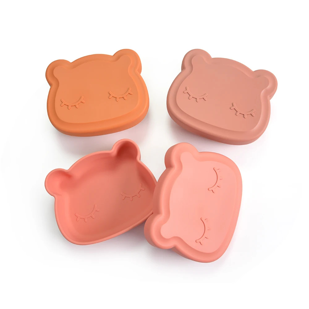 

Non-toxic Food Grade Silicone Baby Placemat Bpa Free Silicone Baby Food Bowl Dinner Suction Plate Silicon Plates