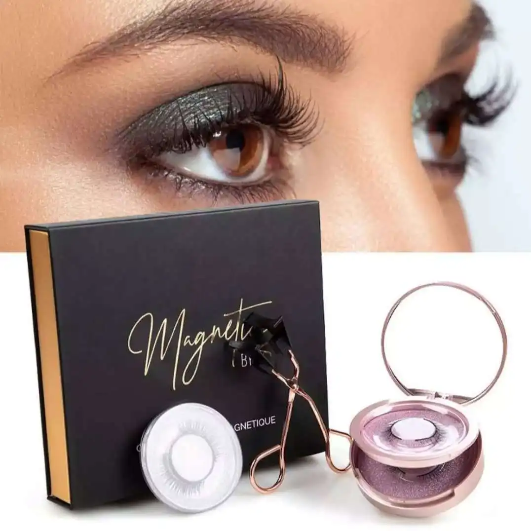 

Skyey Care Wholesale Custom Magnetic Faux Mink False Eyelash Magnet Vendors Private Label Magnetic Eyelash