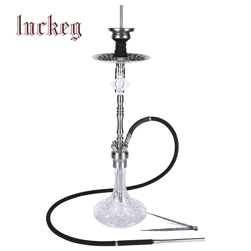 

HOT SALE! Fancy design Shisha Good Quality Hookah Wholesale Good for Travel/Party Acrylic Glass GIFT OEM ODM accepted, Silver