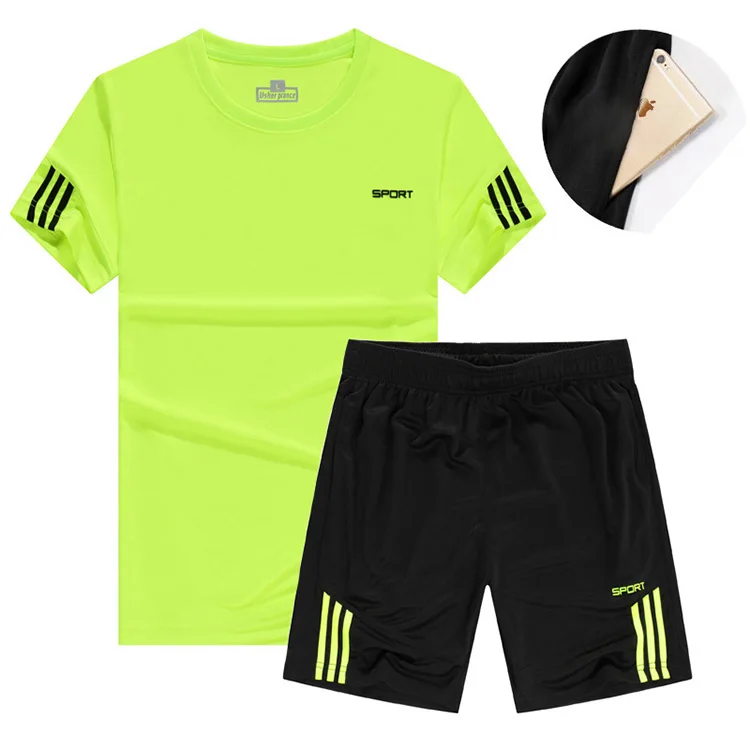 
Custom men gym clothing sportswear casual running soccer wear short sleeve training breathable soccer wear with pocket 