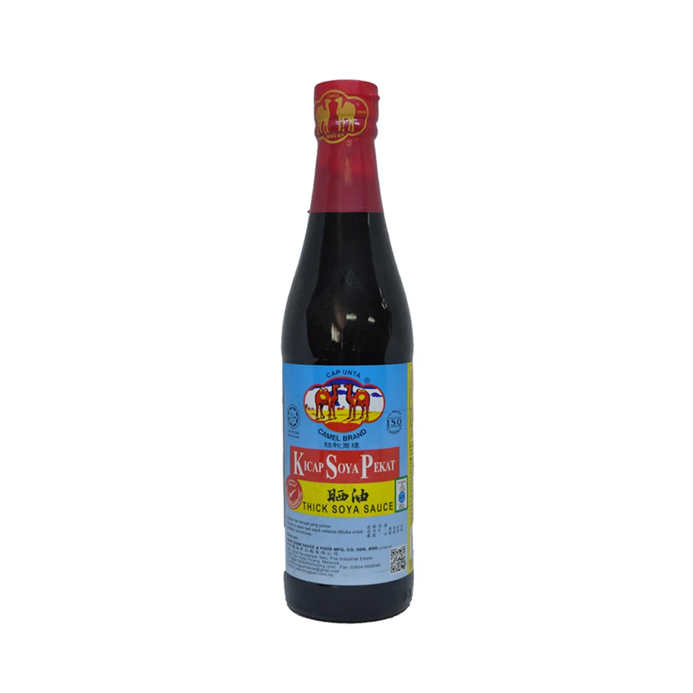 
Halal Organic Food Seasoning Sauce Double Camel Brand Dark Soybeans Sauce 330GM 
