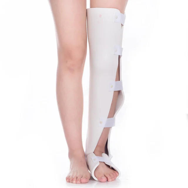 Medical polymer knee lower limb leg brace fracture splint external fixation support brace supplier