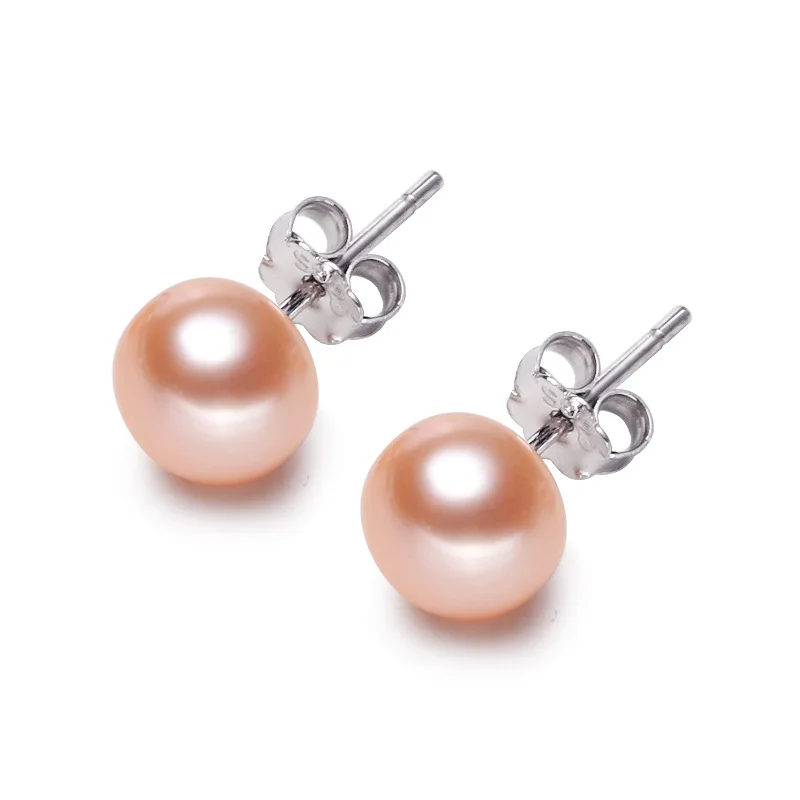 

Sandro Wholesale 925 sterling silver Korean silver plated earrings women's freshwater shell beads natural pearl earrings
