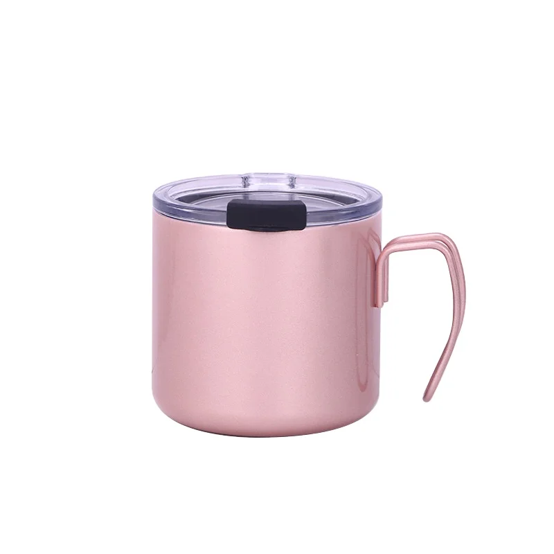 

Amazon hot sale stainless steel mug with handle double wall coffee mug, Stainless steel color