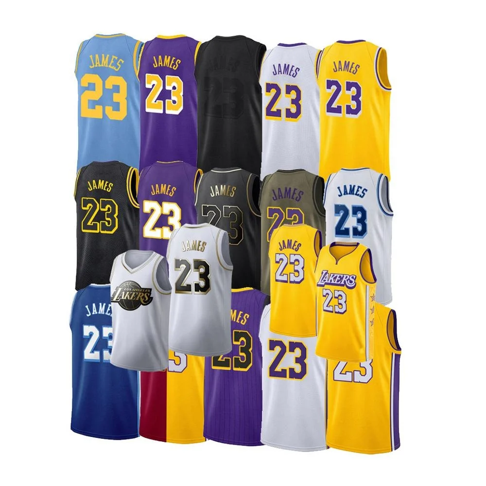 Men Lebron James Jersey Embroidery Basketball Uniforms Basketball Jersey