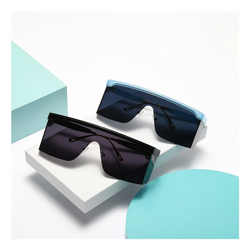 

Wholesale Vintage Cycling Sunglasses Custom Polarized Connected Square Sunglasses For Women