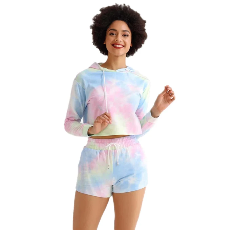 tie dye two piece set sweats