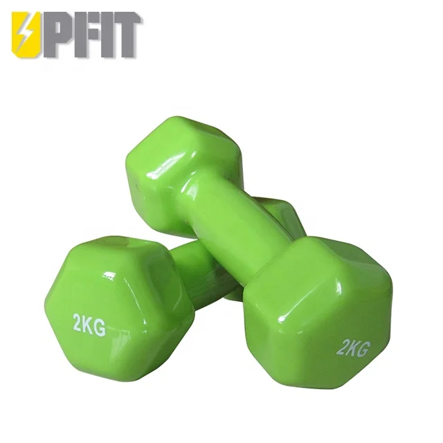 

UPFIT Good Sale Factory Wholesale Weightlifting Color Dipping Vinyl Dumbbell For Women Used, Customized
