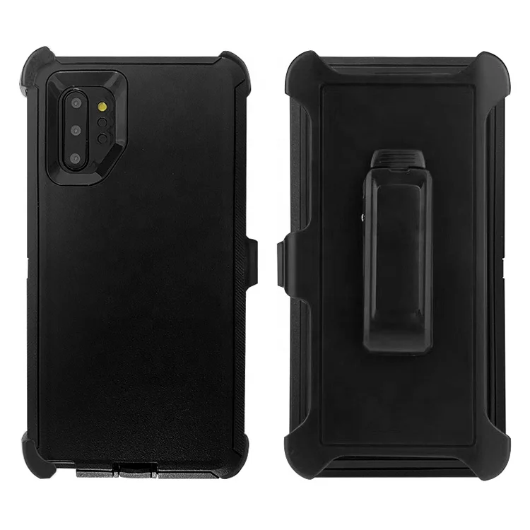 

3 in 1 Heavy Duty 360 degree Rugged Robot Defender phone Cover Case With Belt Clip For Samsung Galaxy Note 10 Note10Plus, Multi