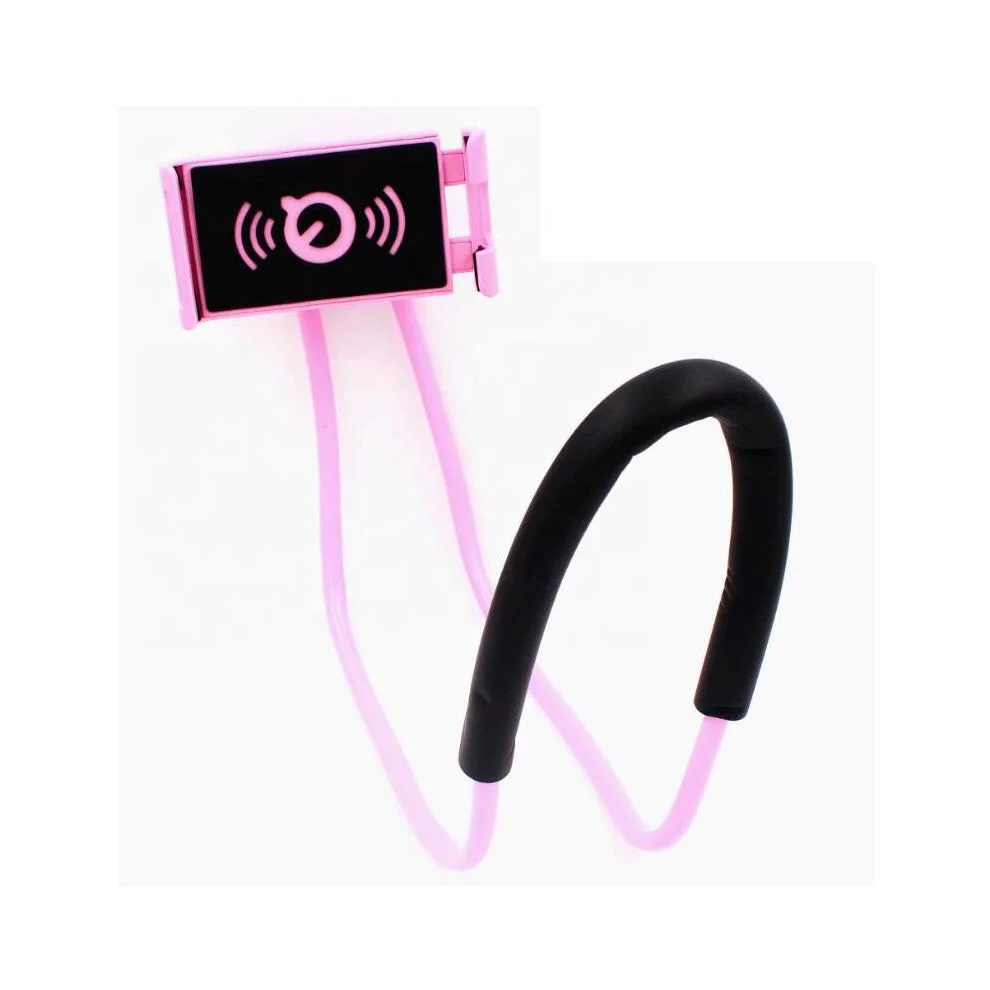 

360 Rotating Lazy Neck Mobile Stander For Release Hand Neck Phone Holder, Black,white,pink,yellow,blue or customzied colors