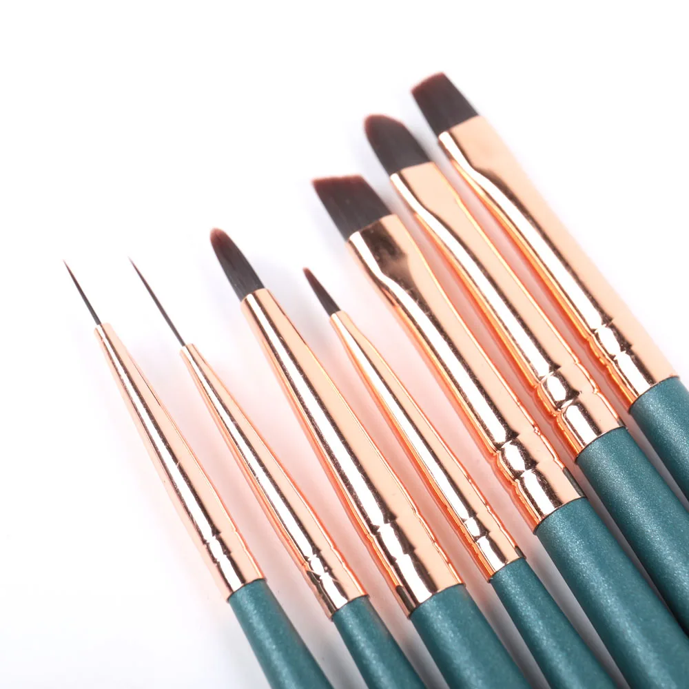 2020 new design wooden handle nail liner brush decorate for hot