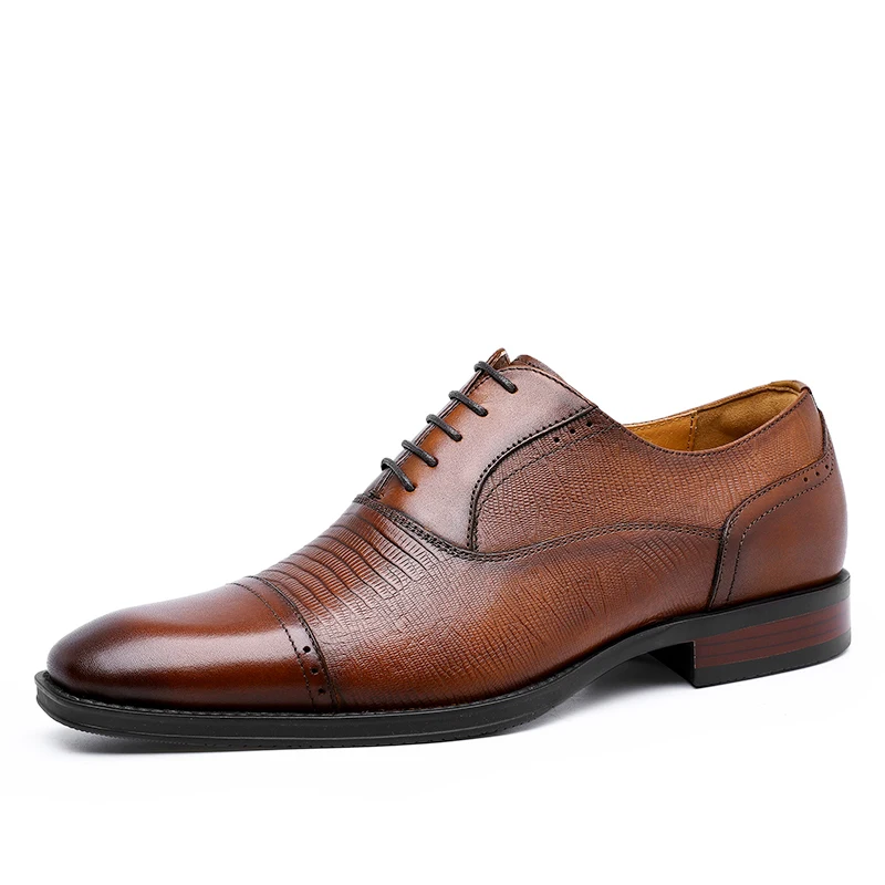 

Kutesmart High Quality Casual Genuine Leather Men Shoes, Black, brown