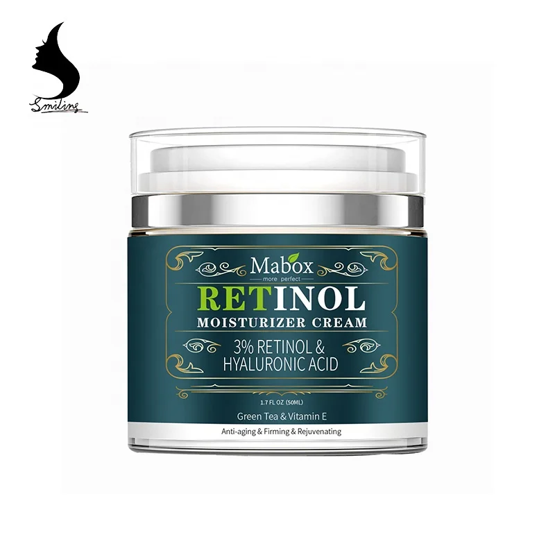 

New 3% Mabox Retinol Green Tea Anti Aging Moisturizer Hyaluronic Acid Whitening Cream