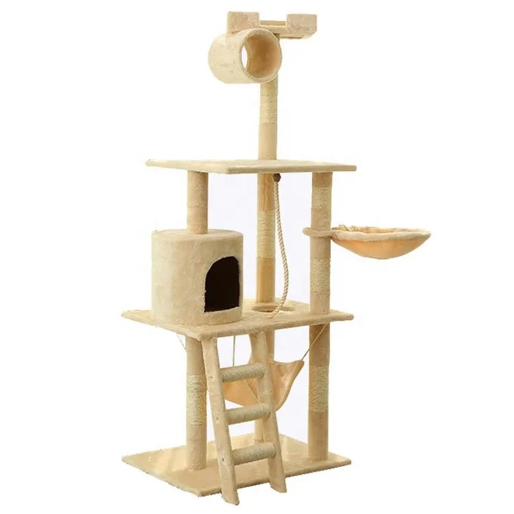 Wholesale cat scratching furniture playhouse cando sisal big cat trees and towers