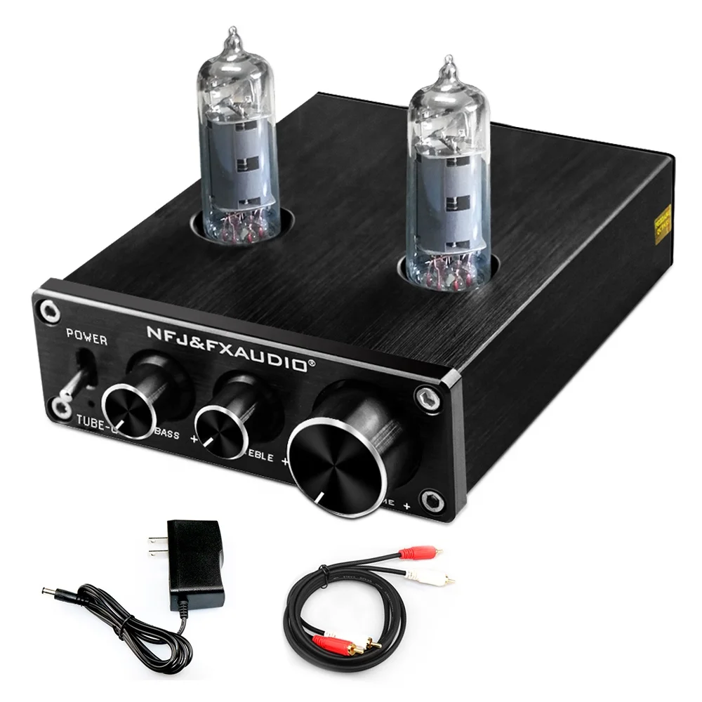 

FX-Audio TUBE-03 6K4 12V tube preamplifier audio, Black