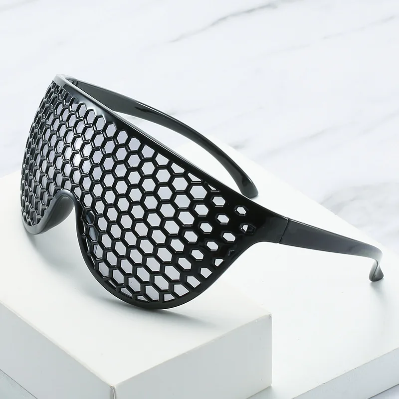 

2021 party funny women sunglasses one piece oversize mesh sunglasses
