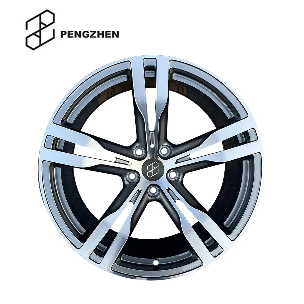 

Pengzhen Five Spoke 18 Inch 5x112 5x120 8.0j Deep Steel Gray Car Surface Wheels Alloy Car Forged Wheels Rims For BMW