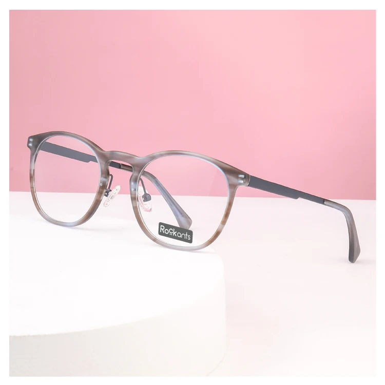 

frame glasses optical eyewear acetate unisex round optical lens frame, 3 colors