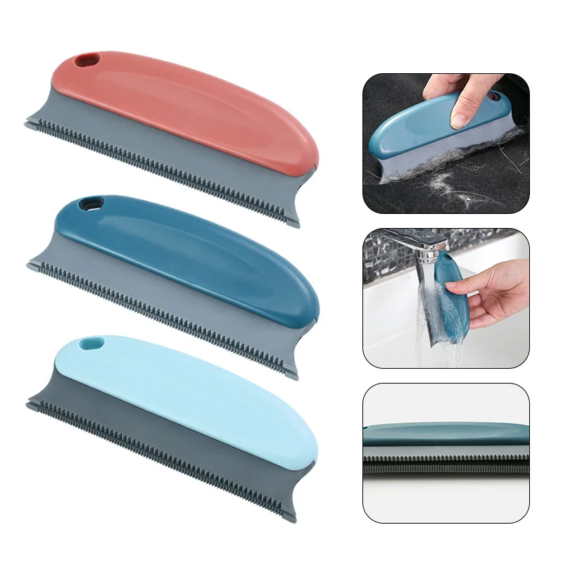 

Multifunctional Cleaning Brush for Sofa Bed Seat Carpet Furniture Hair Dust Brushes Pet Hair Removal Brush, Red,blue,light blue