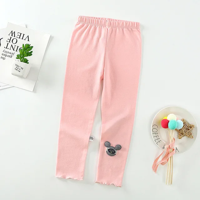 

Wholesale children pants spring autumn new casual pants solid stretch pants for girls, Pink/black/navy/gary