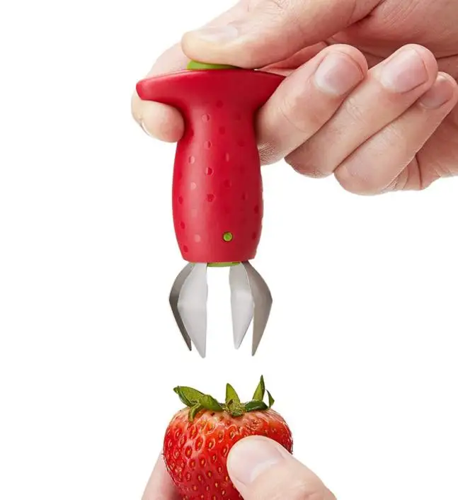 

Original Stem Strawberry Huller, Red/Green