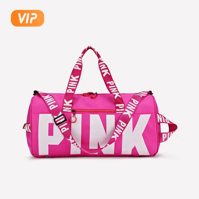 

New Arrival emboss pink luxury travel duffle bag cute Factory from China, Black