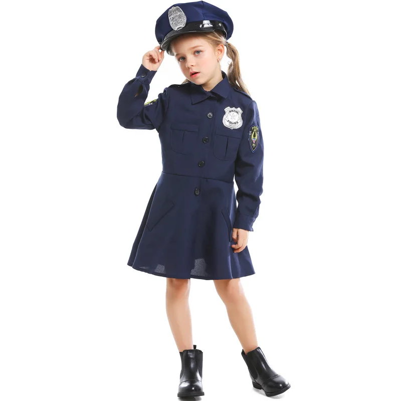 Factory Directly Sale Kids Lovely Policewoman Dress Cosplay Costumes ...