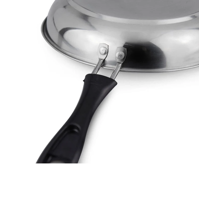 Double Bottom Lightweight Stove Stainless Steel Magic Flat Pan With