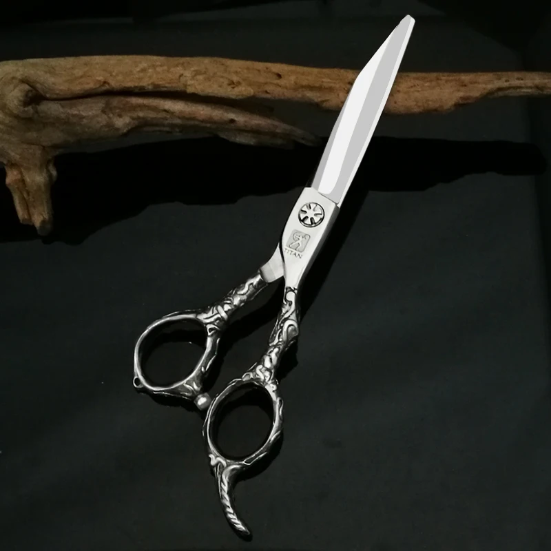 

Titan new professional cut barber scissors hairdressing scissors Japan 440c stainless steel