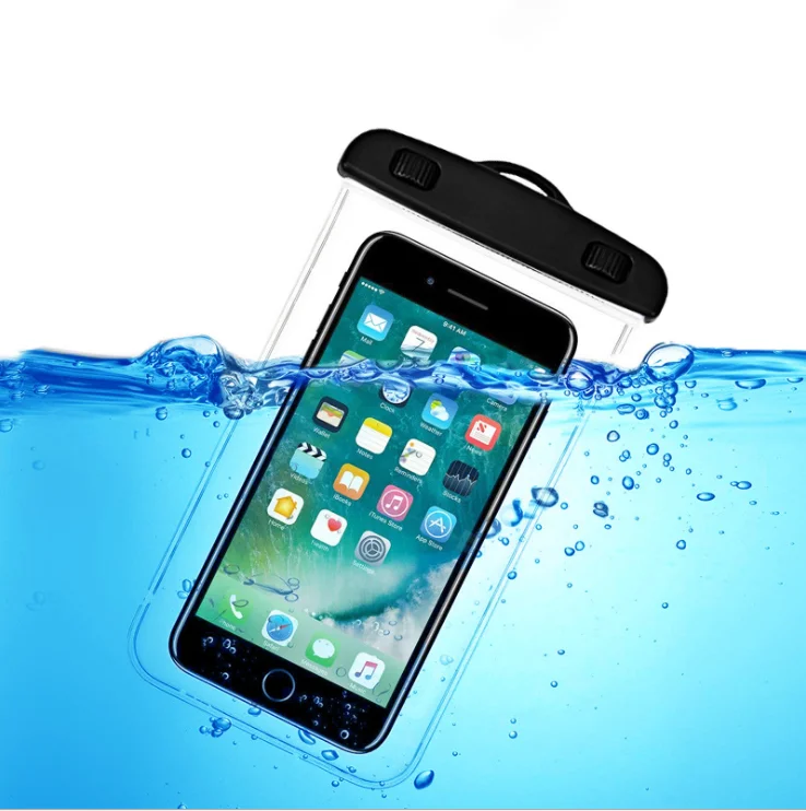 

2020 Outdoor Universal Waterproof Phone pouch PVC waterproof cell phone case dry bag for mobile with lanyard, Customized colors