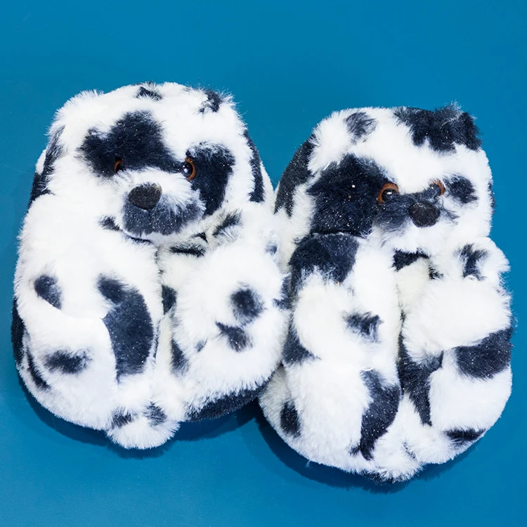 

kids cow slippers  fits all kids teddy bear slippers