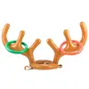 Reindeer Christmas inflatable water toy reindeer antler cap with ring pvc inflatable toy fun game children inflatable toys