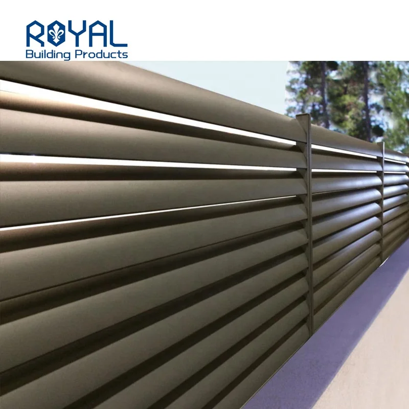 Outdoor Decorative Aluminium Horizontal Louver Fence Buy