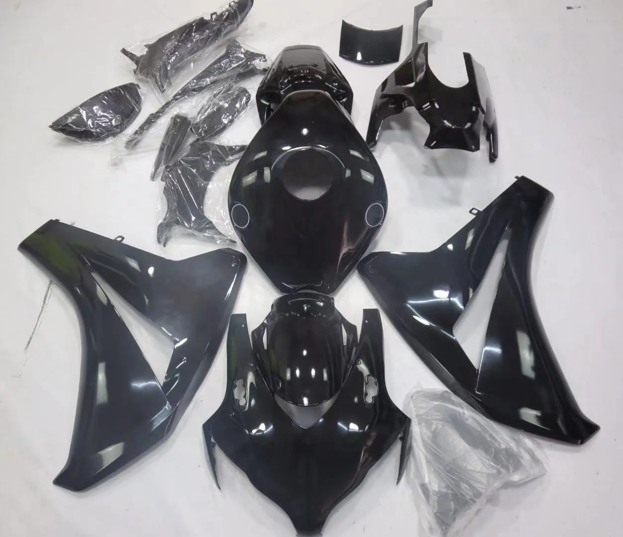 

2021 WHSC ABS Plastic Fairing Kit For HONDA CBR1000 2008-2011 Blcak, Pictures shown