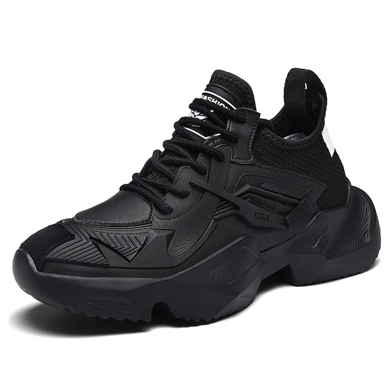 

New fashion comfortable sport shoes Thickened sole sneakers PU upper kid shoes, 3 colors