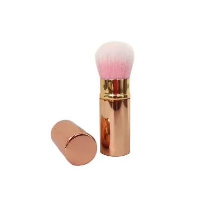 

Single makeup brush loose powder brush with cover beauty tools retractable soft bristles mini blush brush, Customized color