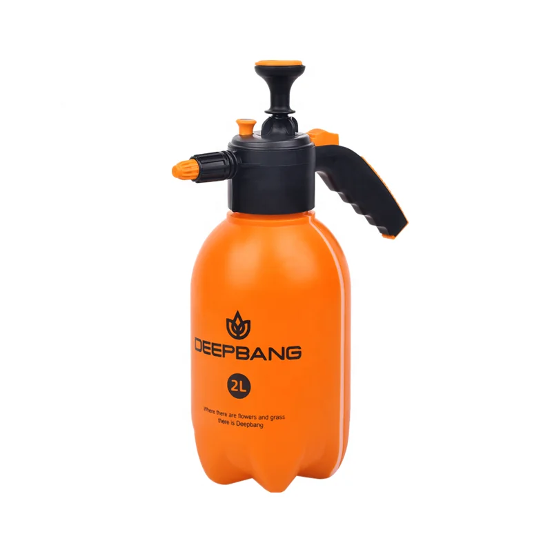 

Hot Sale Amazon In Stock 2000ml 2L Continuous Alcohol Plastic Garden Hand Mist Spray Bottle Pressure Pump Sprayer For Gardening, Orange (oem color)