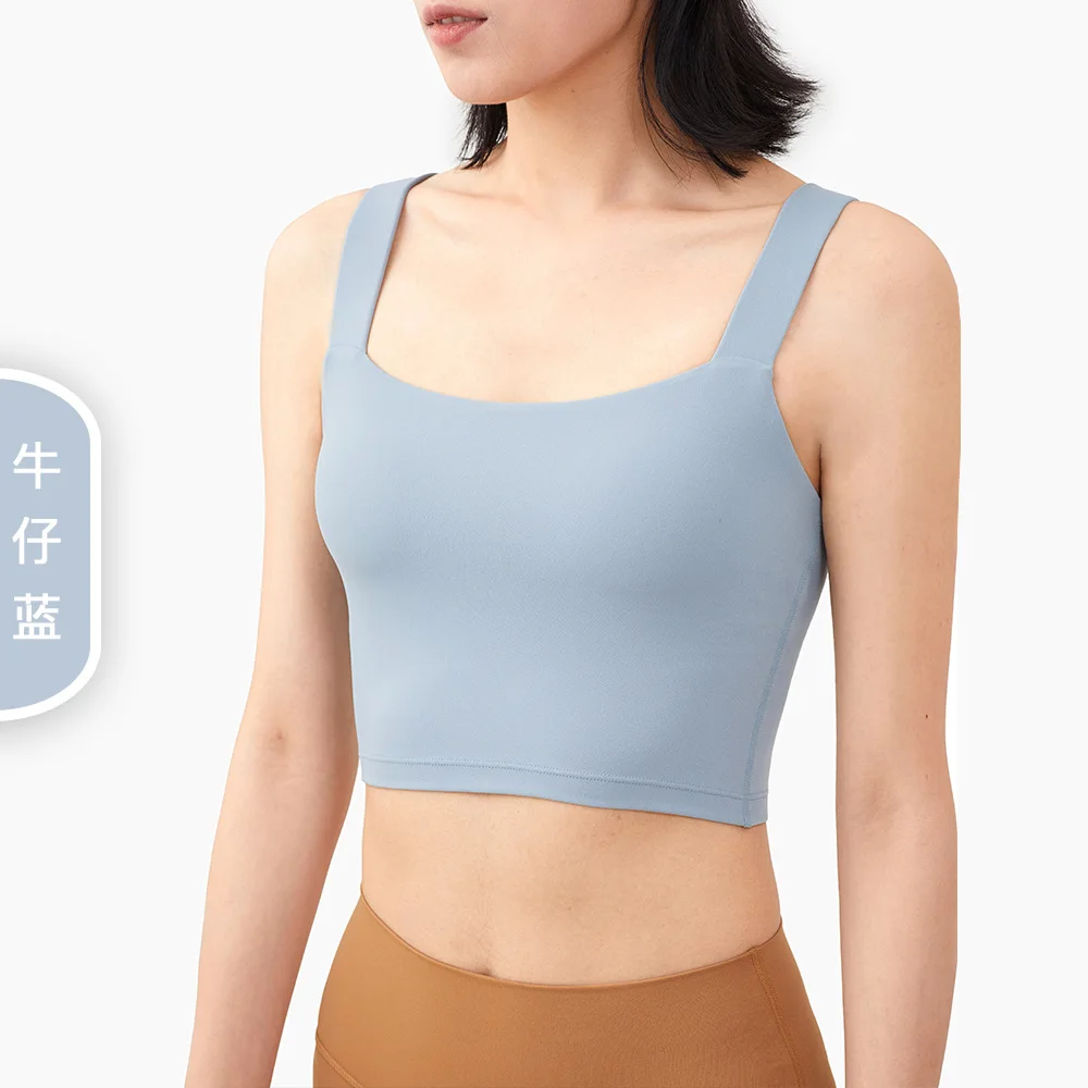 

Yoga Fashion ins Run tights sports bra strap vest shorts fitness exercise top slim sexy women elastic clothes running Bra