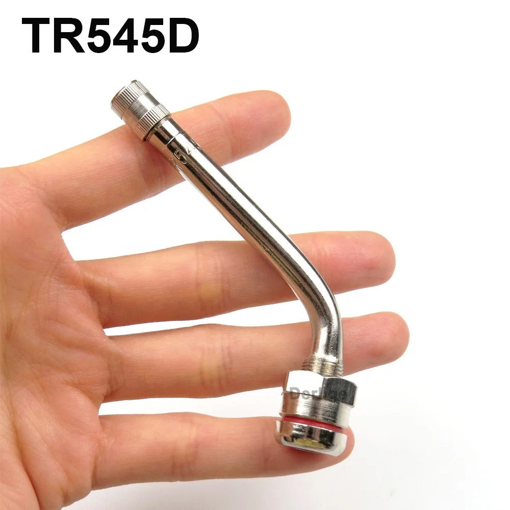 

TR545D Clamp-in truck tire valves Brass material Chromed tubeless valve stem for truck tyre