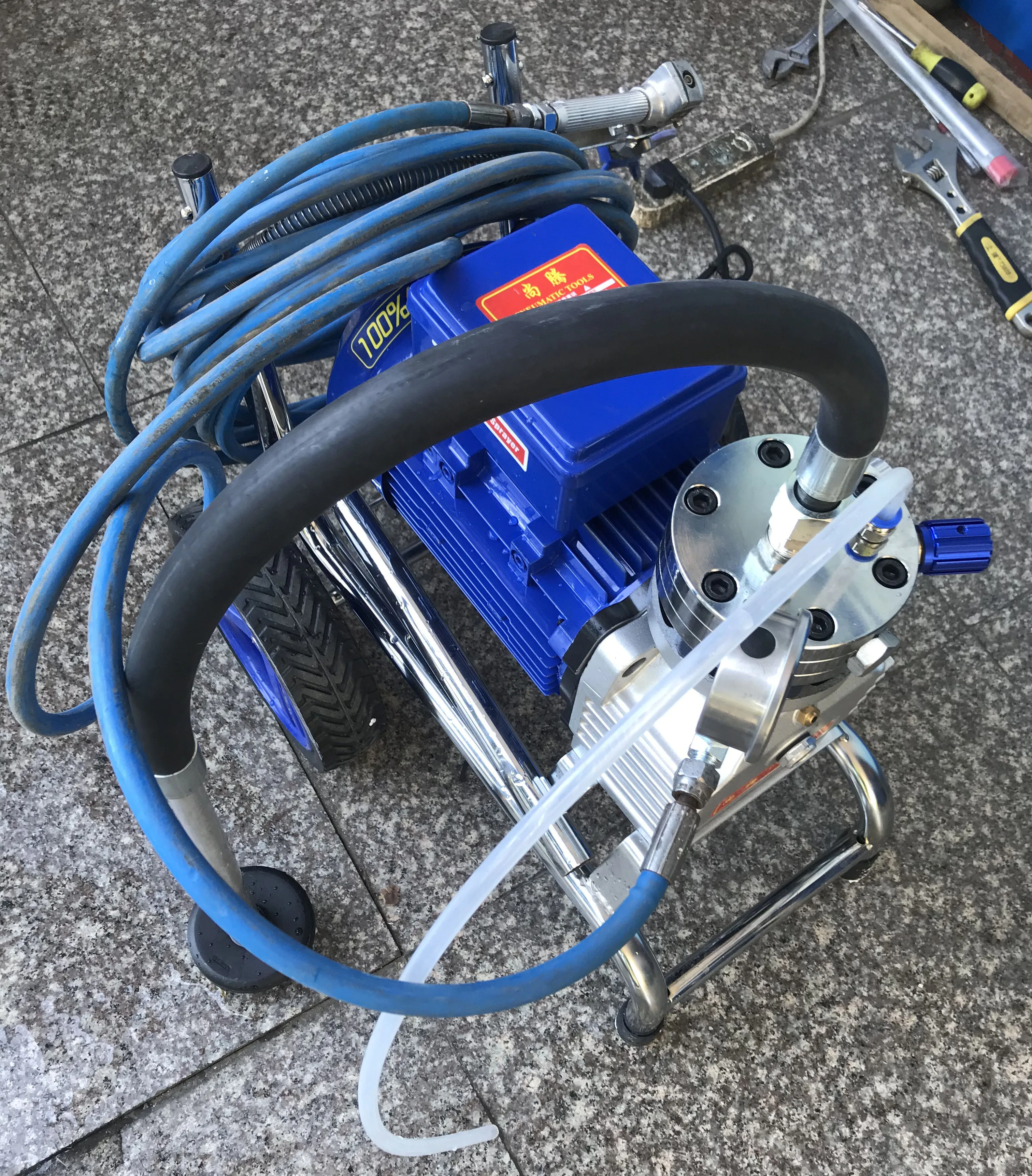 强动力无气喷漆器电动喷漆机高压喷漆机带无气喷枪喷漆器