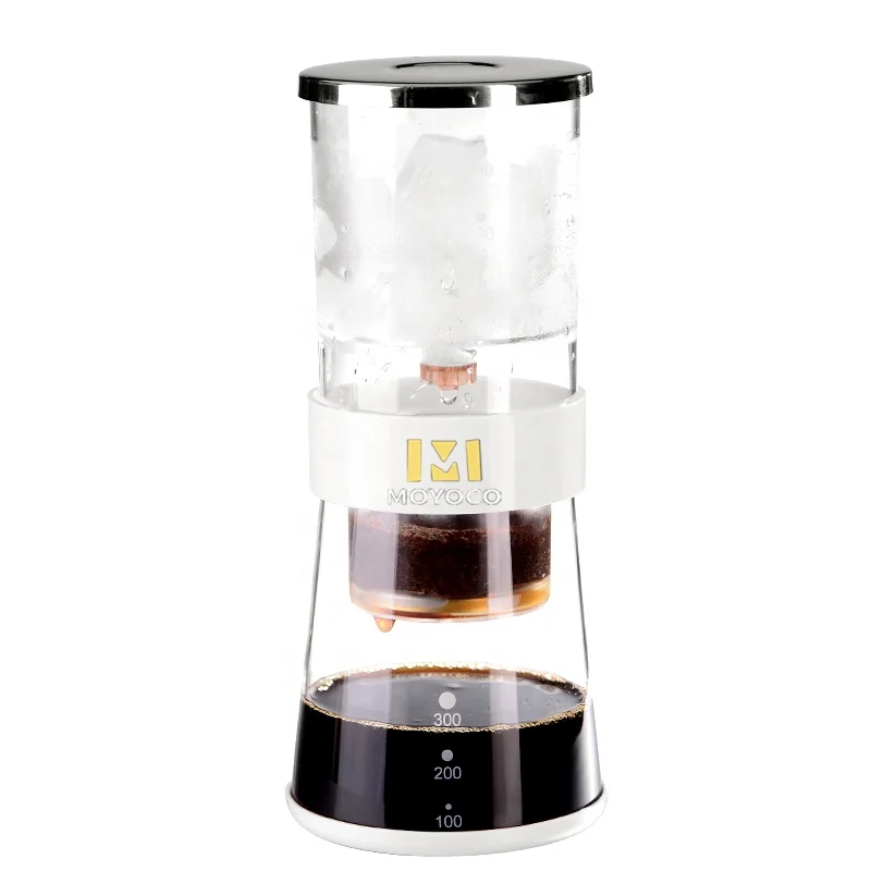 

Moyoco 400ml High Borosilicate Glass Tea Coffee Brew Set Ice Drip Coffee Maker Pot For Rest Time, Customized color