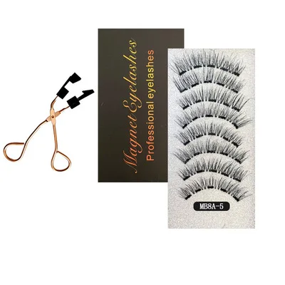 

Skyey Care Hot Selling Cruelty Free Faux Mink False Lashes Magnet Magnetic Eyelashes, Black