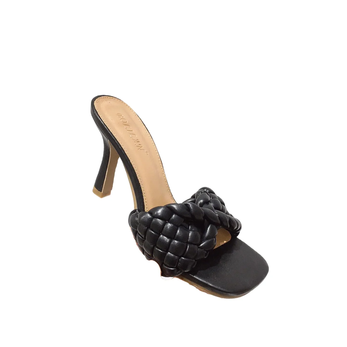 

Fashion sexy weave women slippers new trend low price high heels sandals leisure for ladies in stock, Customized color