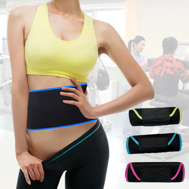 

Custom Fitness Neoprene Slimmer sweat Belt Weight Loss Low Back Support for Men Women Waist Trainer, As picture