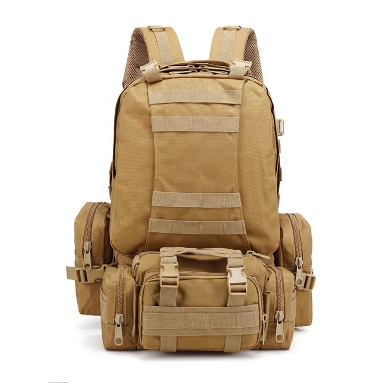 

Gujia Customized Wholesale Outdoor Large Army Bag Economic Light Waterproof 50L Military Tactical Backpack